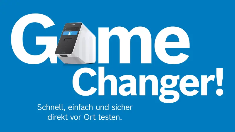 Gamechanger! Schnell, einfach und sicher direkt vor Ort testen.